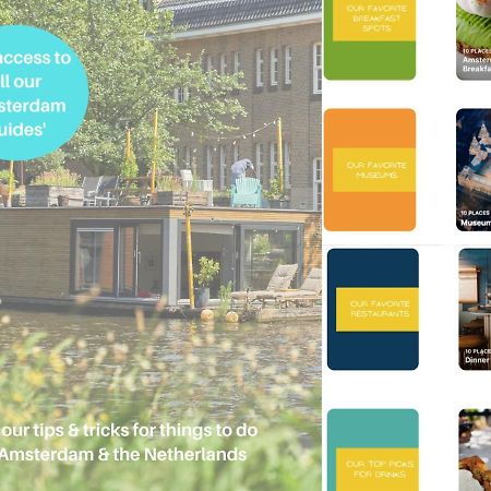 The Amsterdam Houseboat Family - De Pijp Leilighet Eksteriør bilde