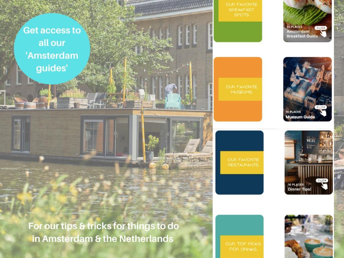 The Amsterdam Houseboat Family - De Pijp Leilighet Eksteriør bilde